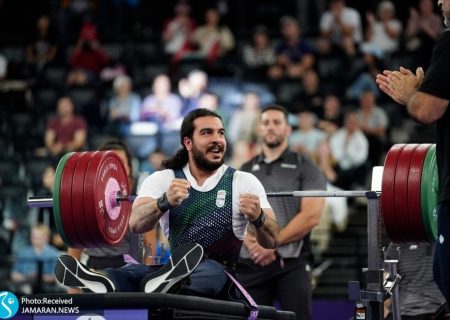 مدال برنز پارالمپیک بر گردن پاراوزنه‌بردار گیلانی