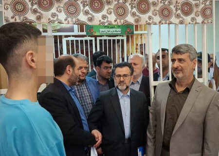 بازدید رئیس کل دادگستری استان گیلان  از زندان ضیابر صومعه سرا به مناسبت هفته قوه قضائیه