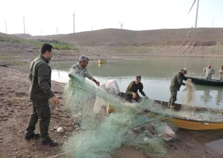 تشدید برخورد قضایی با صیادان غیر مجاز در سد منجیل