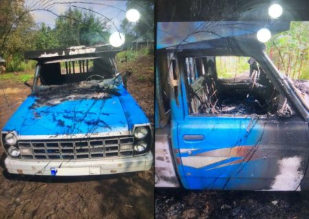 آتش زدن خودرو به علت اختلاف خانوادگی در رضوانشهر