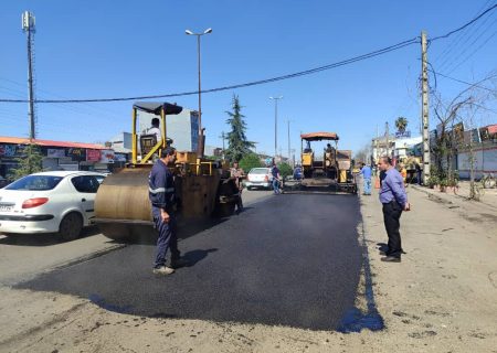 آغاز عملیات اجرایی روکش آسفالت مناطق ۵ گانه شهری رشت