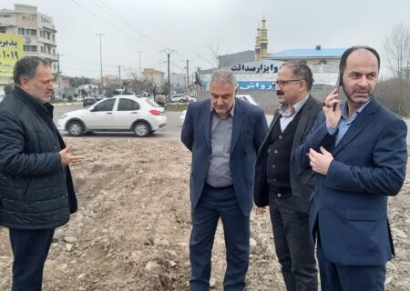 بازدید سرزده بازرس کل استان گیلان از میدان ورودی در حال احداث خمام