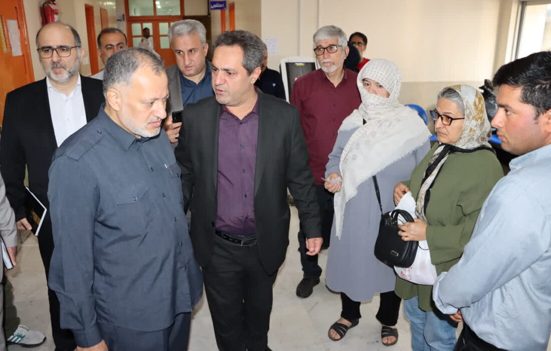 بررسی مسائل و مشکلات بیمارستان شهر بندر انزلی توسط بازرس کل گیلان