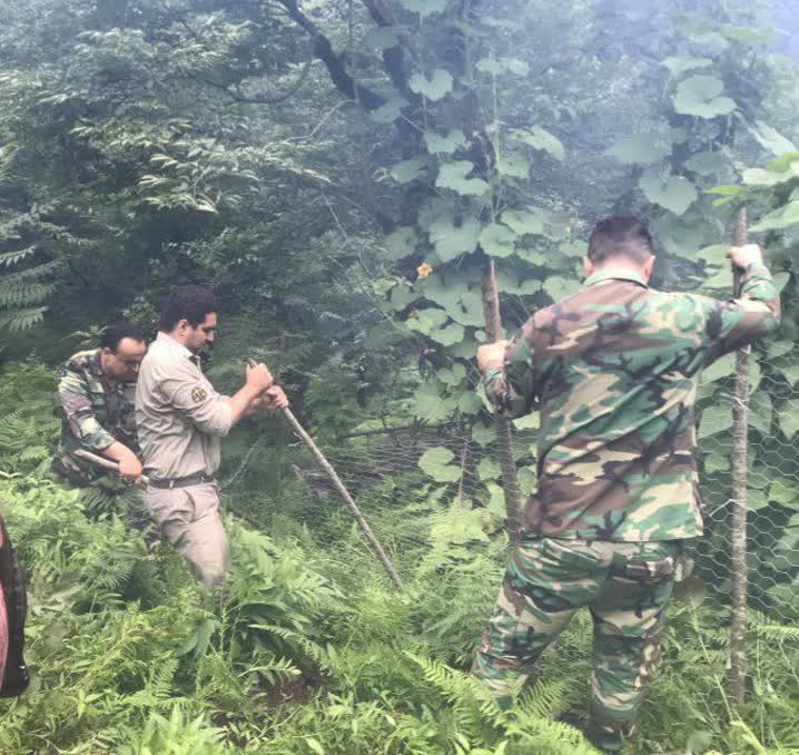 قلع و قمع و رفع تصرف بیش از ۲۰ هکتار از منطقه حفاظت‌شده گشت رودخان فومن
