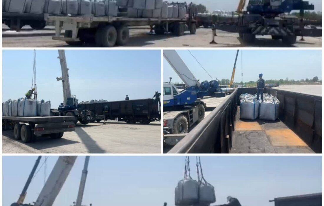 آغاز عملیات بارگیری آزمایشی زغالکُک برای نخستین بار در بندر کاسپین