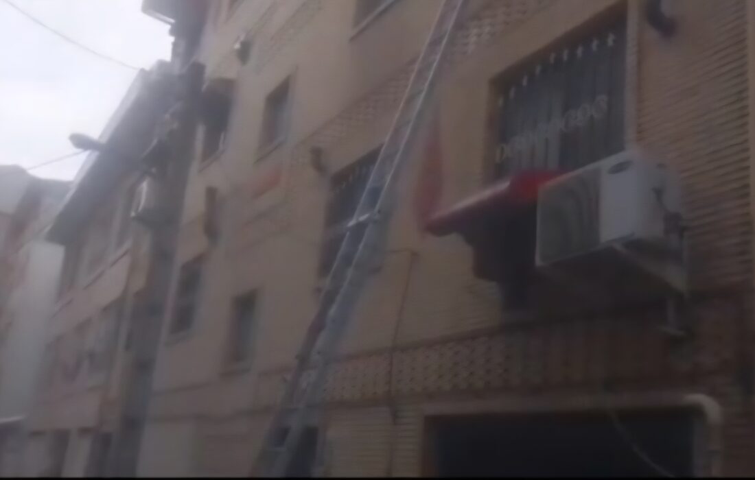 انفجار گاز در خیابان فلسطین رشت ۲ مصدوم برجای گذاشت