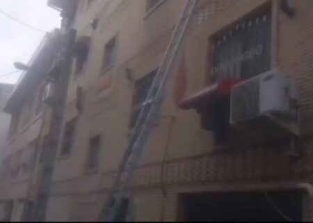 انفجار گاز در خیابان فلسطین رشت ۲ مصدوم برجای گذاشت