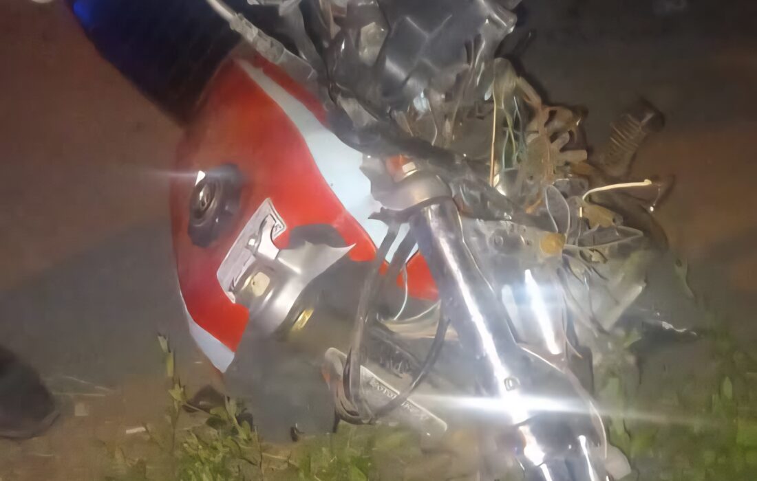 پایان تلخ موتورسوار ۳۵ ساله در جاده فرعی رضوانشهر