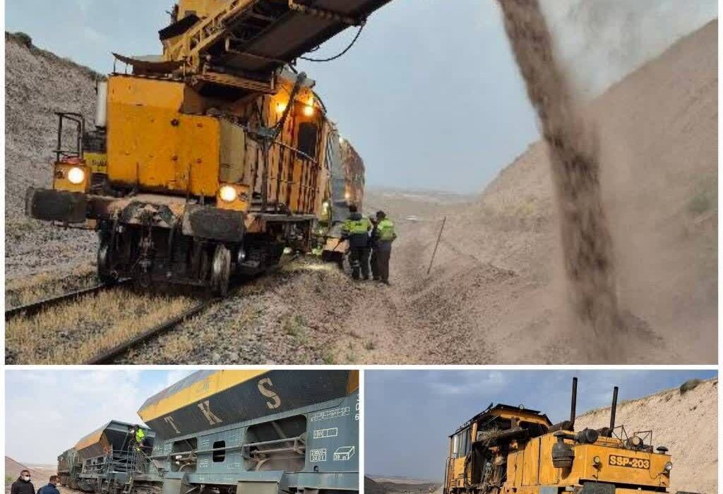 پایان عملیات بهسازی ۴.۵ کیلومتر از خطوط راه‌آهن شمال۲