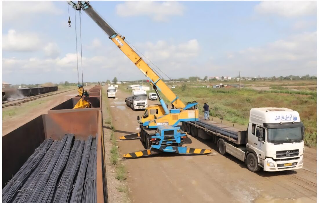 ایستگاه راه‌آهن رشت؛ دروازه جدید صادرات میلگرد به ترکمنستان