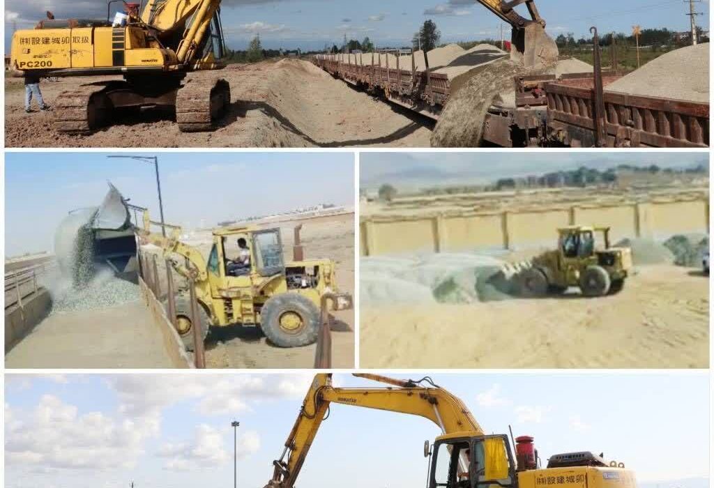 جذب بار جدید شن و ماسه و آغاز عملیات بارگیری به میزان سالانه ۲۵۰ هزار تن از مبداء ایستگاه زیاران استان قزوین به مقصد ایستگاه رشت