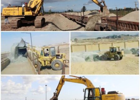 جذب بار جدید شن و ماسه و آغاز عملیات بارگیری به میزان سالانه ۲۵۰ هزار تن از مبداء ایستگاه زیاران استان قزوین به مقصد ایستگاه رشت