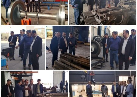 بازدید مدیرکل راه‌آهن شمال۲ از شرکت مهندسی معین صنعت فلز لوشان