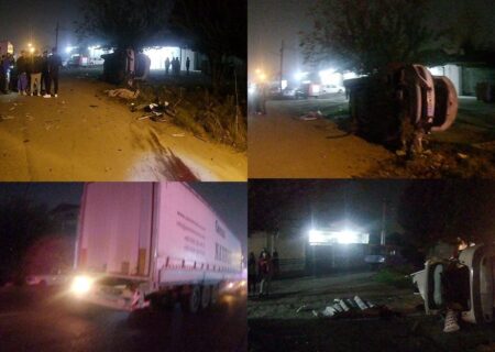 برخورد مرگبار تیگو ۵ با تریلی در محور چوکام–خواچکین/ ۳ جوان جان باختند