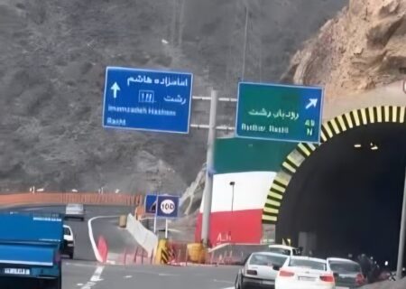 بازگشایی آزادراه قزوین–رشت پس از رفع ریزش کوه