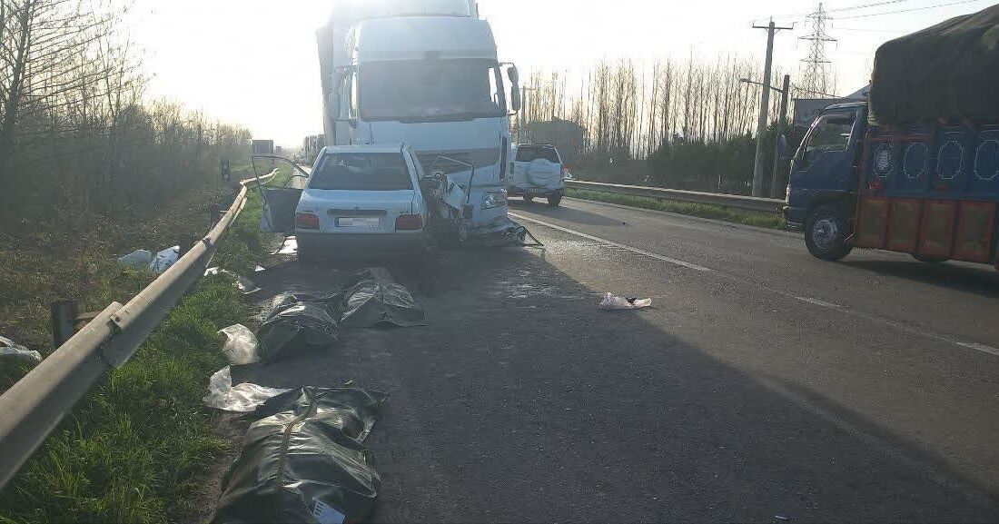 تجاوز به چپ سواری پراید جان ۳ نفر را گرفت