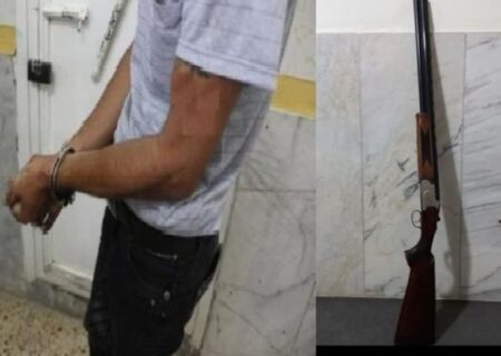 دستبند قانون بر دستان عامل ۴۳ ساله تیراندازی در لنگرود