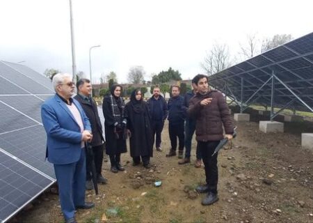 نیروگاه خورشیدی ۵۰ کیلوواتی در انبار نفت رشت افتتاح شد