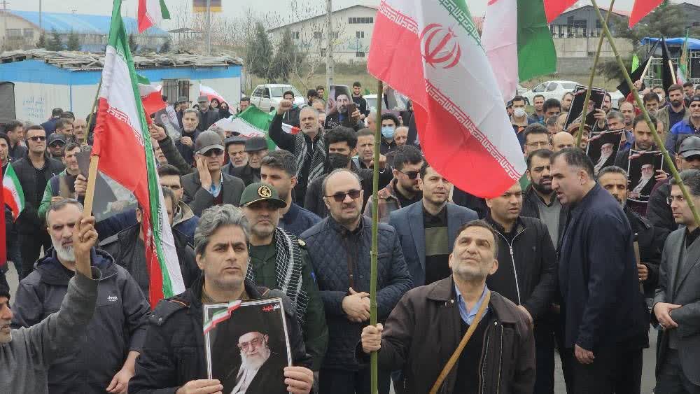 بیعت جامعه کار و کارگری رشت با علمدار سوم انقلاب
