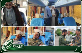 بازدید نماینده ولی فقیه در گیلان از اتوبوس خونگیری مستقر در مصلی رشت